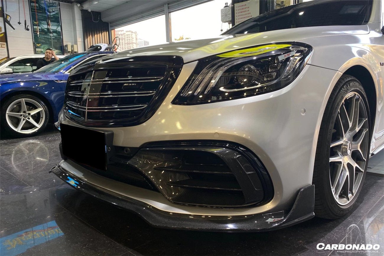 2017 - 2020 Mercedes Benz S63 W222 Sedan MSY Style Front Bumper Vents